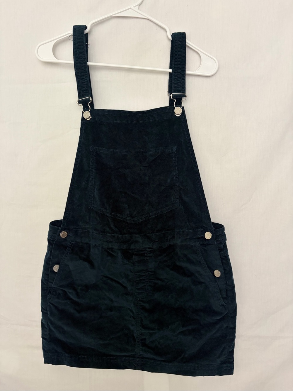Urban Outfitters Womens Medium Corduroy Overall Dress Dark Green Pinafore(A925)